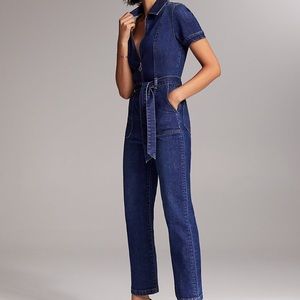 Aritzia Denim Forum Jerry Zip Front Jumpsuit